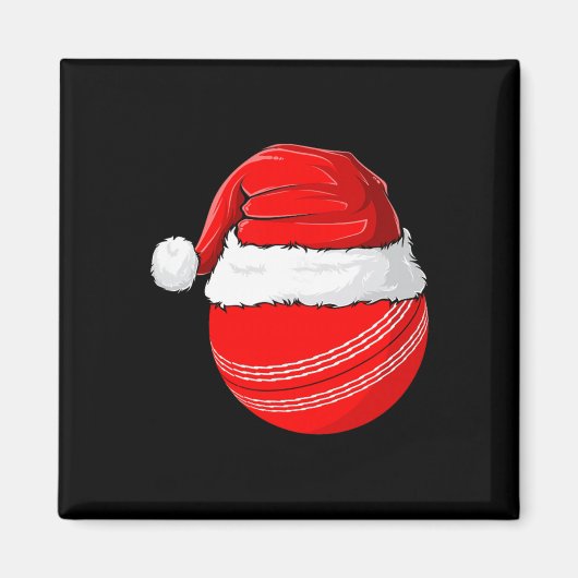 Xmas Santa Hat Christmas Cricket  Magneet (Voorkant)