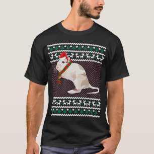 Xmas Santa Hat Gerbil Ugly Kerstmis T-shirt