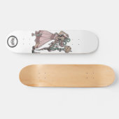 Xmas Santa witch Skateboard (Horizontaal)