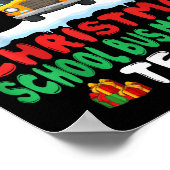 Xmas School Bus Monitor Team - School Bus Monitor Poster (Hoek)