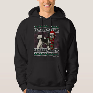 Xmas Shih Tzu Hond Santa Hoed Lelijke Kerstmis Hoodie