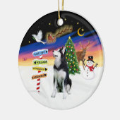 Xmas Signs - Siberische Husky #1 Keramisch Ornament (Links)