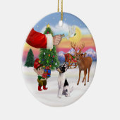 Xmas Signs - Speelgoed Fox Terrier Keramisch Ornament (Rechts)