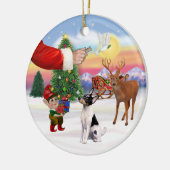Xmas Signs - Speelgoed Fox Terrier Keramisch Ornament (Links)