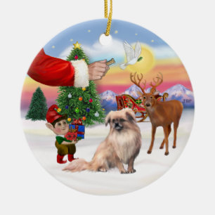 Xmas Signs - Tibetaanse Spaniel Keramisch Ornament