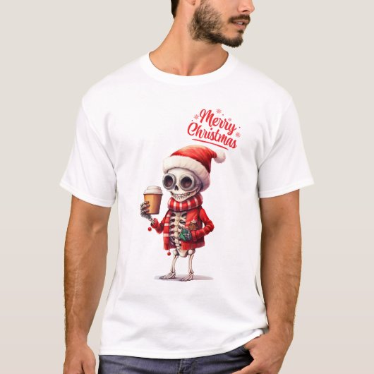Xmas-skelet T-shirt (Voorkant)
