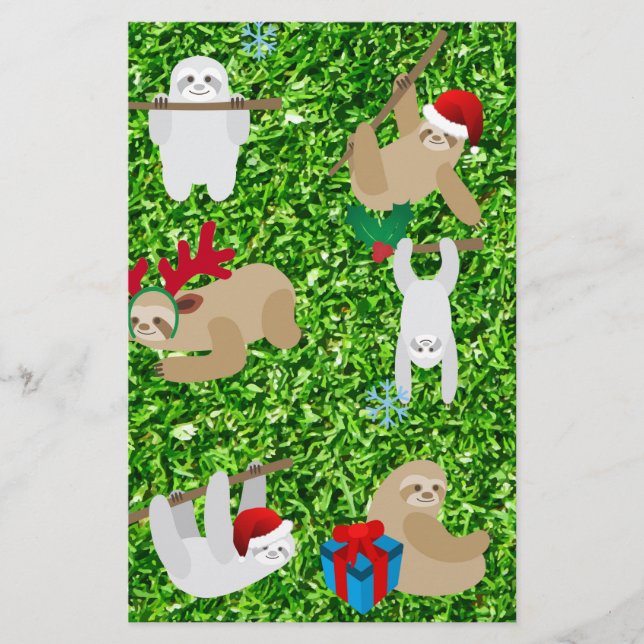 xmas sloth (Voorkant)