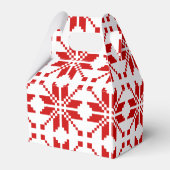 Xmas Snowflake-kerstpatroon Bedankdoosjes (Achterkant)