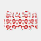 Xmas Snowflake-kerstpatroon Bedankdoosjes (Uitgevouwen)