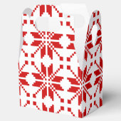 Xmas Snowflake-kerstpatroon Bedankdoosjes (Geopend)