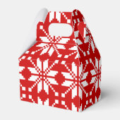 Xmas Snowflake-kerstpatroon Bedankdoosjes (Achterkant)