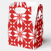 Xmas Snowflake-kerstpatroon Bedankdoosjes (Geopend)