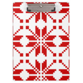 Xmas Snowflake-kerstpatroon Klembord (Voorkant)