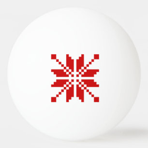 Xmas Snowflake-kerstpatroon Pingpongballen