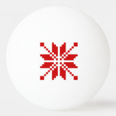 Xmas Snowflake-kerstpatroon Pingpongballen (Achterkant)