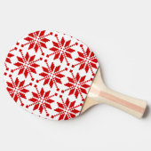 Xmas Snowflake-kerstpatroon Tafeltennisbatje (Zijkant)