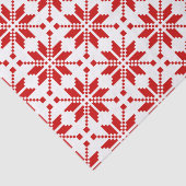 Xmas Snowflake-kerstpatroon Tissuepapier (Detail)