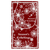 Xmas Splash Gift Bag Klein Cadeauzakje (Achterkant)