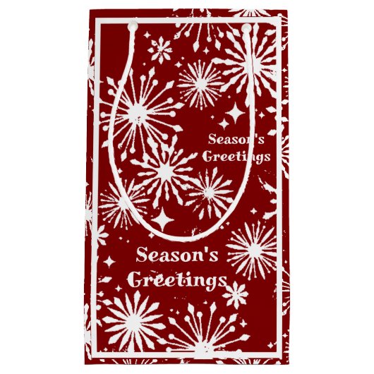 Xmas Splash Gift Bag Klein Cadeauzakje (Voorkant)