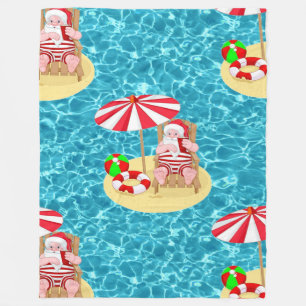 xmas strand santa claus blanket fleece deken