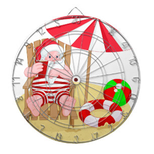 xmas strand santa claus dartbord