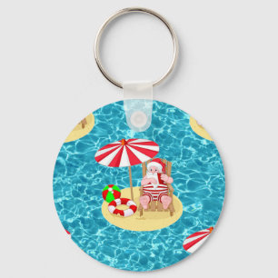 xmas strand santa claus sleutelhanger