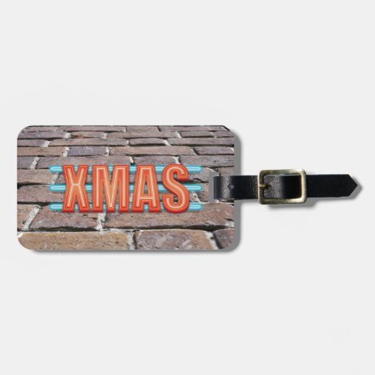 XMAS-teken Bagagelabel (Voorkant horizontaal)