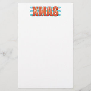 XMAS-teken Briefpapier