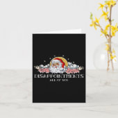 Xmas teleurstellingen jullie allemaal Santa Gezegd Kaart (Gele Bloem)