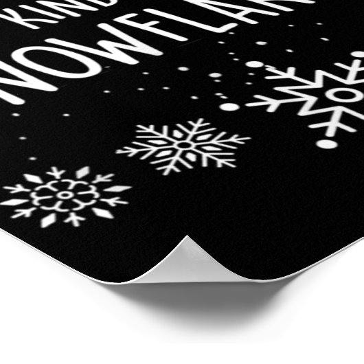 Xmas Themed Spread Kindness Like Snowflakes Merry Poster (Hoek)