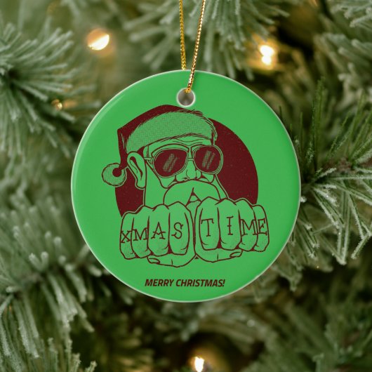Xmas Time Ceramic Ornament (Boom)