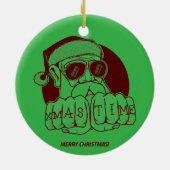 Xmas Time Ceramic Ornament (Achterkant)