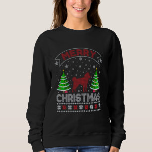 Xmas Tree Lighting Mannen Vrouwen Akita Inu Hond L Trui