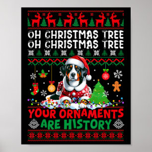 Xmas Tree Ornamenten zijn geschiedenis Appenzeller Poster