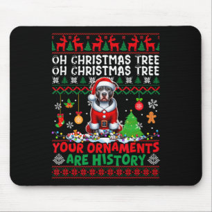 Xmas Tree Ornamenten zijn geschiedenis sweater San Muismat