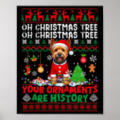 Xmas Tree Ornamenten zijn geschiedenis trui Norwic Poster (Voorkant)
