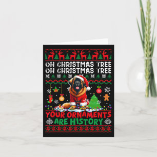 Xmas Tree Ornamenten zijn geschiedenis trui Santa Kaart