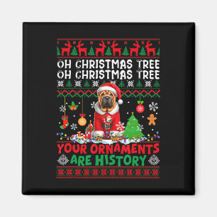 Xmas Tree Ornamenten zijn geschiedenis trui Santa Magneet