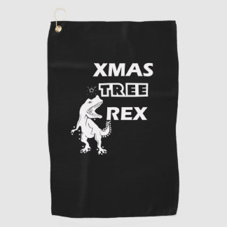 Xmas Tree Rex - Grappige dinosaurus kerst t - shir Golfhanddoek