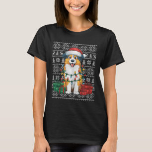 Xmas trui stijl lelijke Australische herder hond C T-shirt