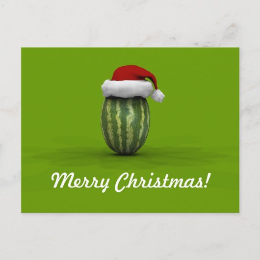 Xmas Watermeloen Feestdagenkaart (Voorkant)