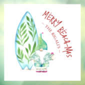 Xmas Window Stickers Tropical Beach-mas (Vel 3)