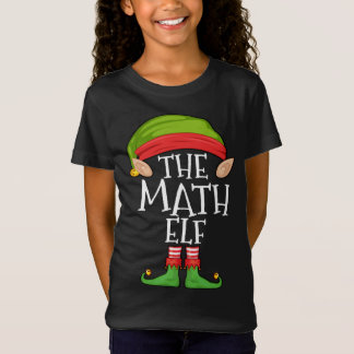 Xmas Wiskunde Elf Bijpassende Kerstmis Familie Elf T-shirt