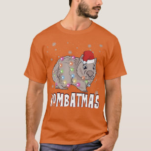XMas Wombatmas Wild Animal kerstlamsvee Wombat T-shirt