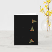 Xmas Ymas Zmas Tree Math Nerd Christmas Kaart (Gele Bloem)