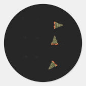 Xmas Ymas Zmas Tree Math Nerd Christmas Ronde Sticker (Voorkant)