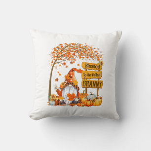 Xmas zegelbaar om Granny Herfst Gnome te worden ge Kussen