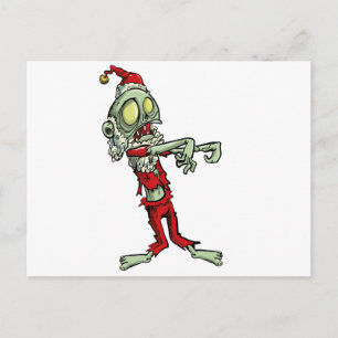 xmas zombie santa claus feestdagenkaart