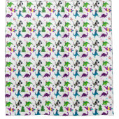 Xmasaurs Douchegordijn (Voorkant)