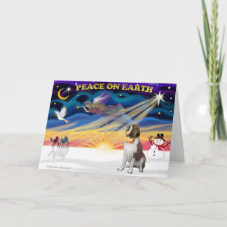 XmasSunrise - Saint Bernard 1 Feestdagen Kaart